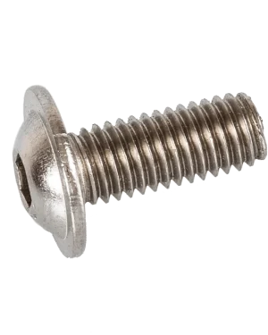 VITI METRICHE TESTA BOMBATA ESAGONO INCASSATO FLANGIATE INOX A2