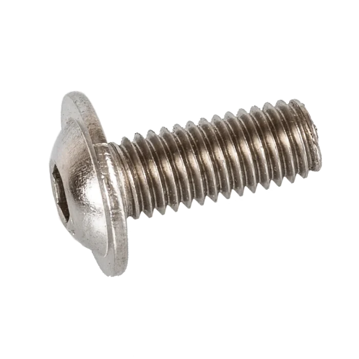 VITI METRICHE TESTA BOMBATA ESAGONO INCASSATO FLANGIATE INOX A2