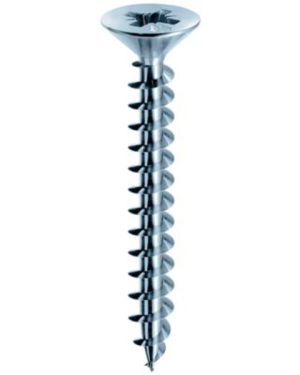 VITI TRUCIOLARI TESTA SVASATA ZINCATE BIANCHE