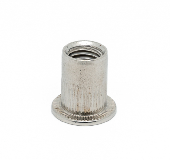 INSERTI FILETTATI CILINDRICI CON BATTUTA INOX A2