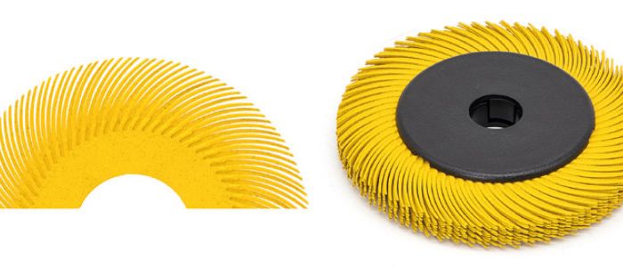 Spazzole radiali in plastica abrasiva
