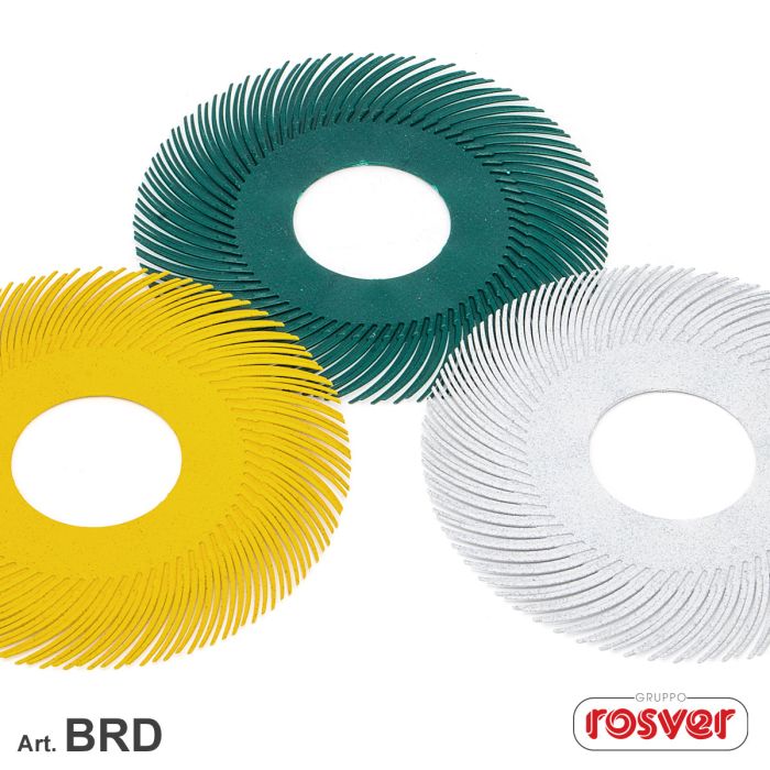 Spazzole radiali in plastica abrasiva