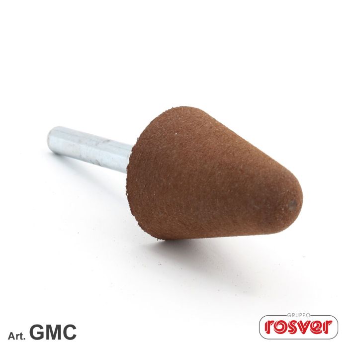 Mole in gomma coniche gambo 6mm