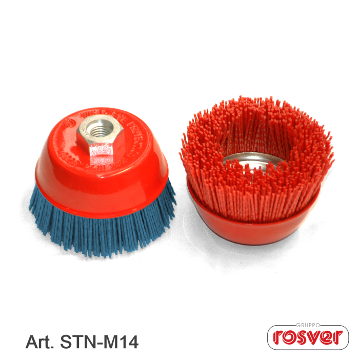 Spazzole in Nylon a Tazza M14